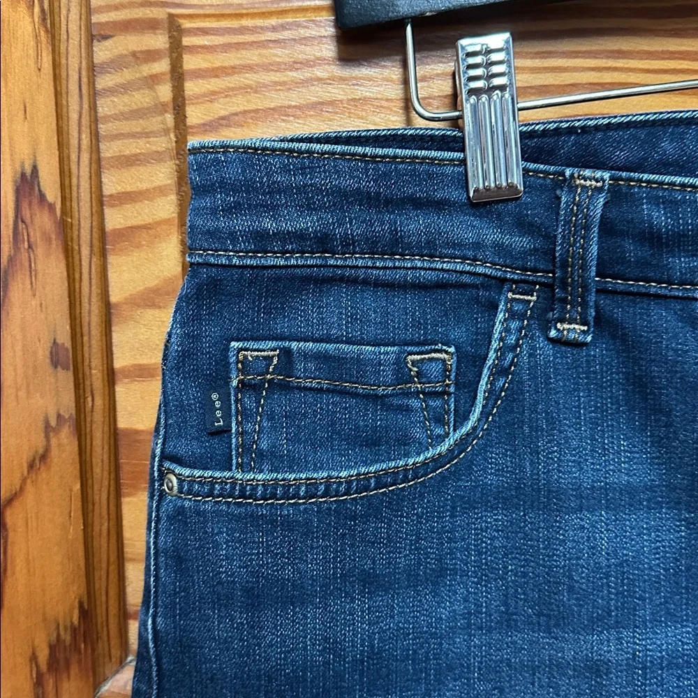 Lee Women's Straight Leg Jeans - Dark Blue 14 short - Picture 2 of 9